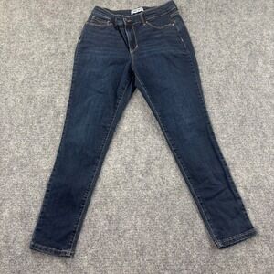 Nine West Jeans Skinny Size 10P Dark Blue Stretch Denim High Rise Women's‎